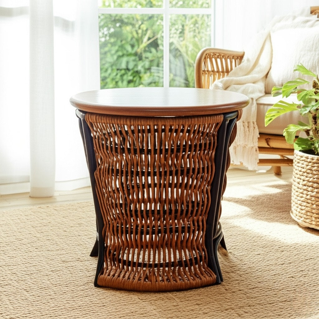Marseille Rattan Lamp Table by Capris Furniture Model LK314