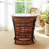 Marseille Rattan Lamp Table by Capris Furniture Model LK314