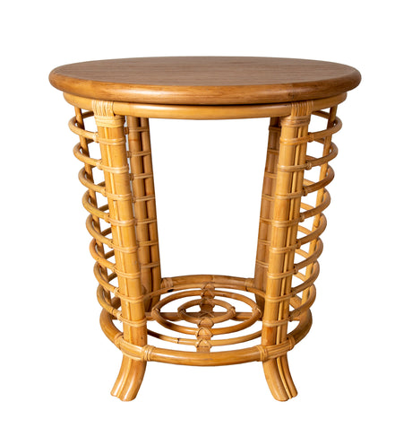 Lisbon Rattan Lamp Table by Capris Furniture Model LK315