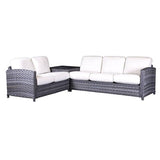 Lorca Outdoor Sectional One Arm Sofa and Loveseat w/Cocktail Table Model LCK9852-1/S9852-1 from Beachcraft Furniture