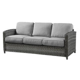 Lorca Outdoor Patio Wicker Sofa Model S9852 from Beachcraft Furniture