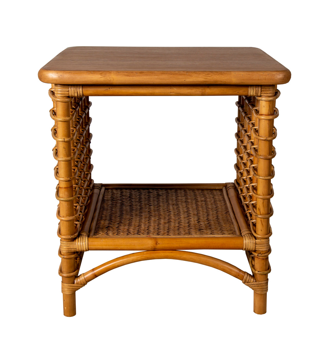 Tulum Rattan Lamp Table by Capris Furniture Model LT320