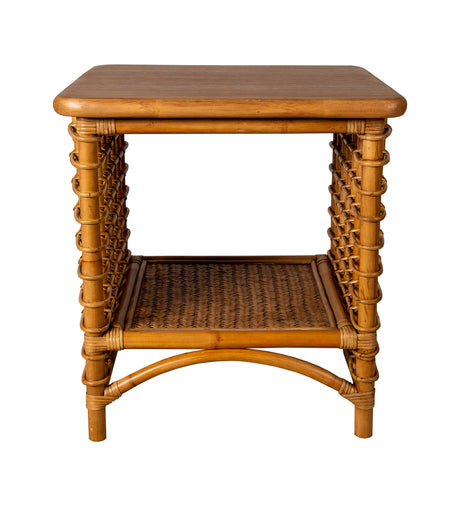 Tulum Rattan Lamp Table by Capris Furniture Model LT320