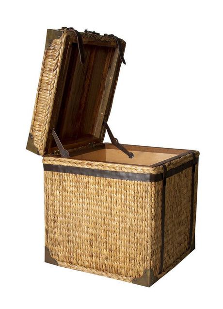 Colonial Trunk Lamp Table or Nightstand by Capris Furniture LT327