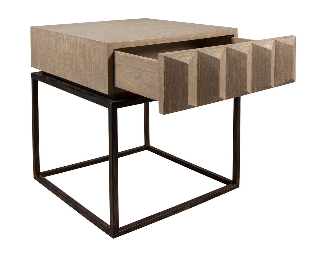 Caspian Rattan Lamp Table by Capris Furniture Model LT332