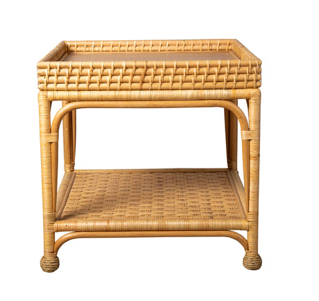 Novara Rattan Lamp Table by Capris Furniture Model LT341