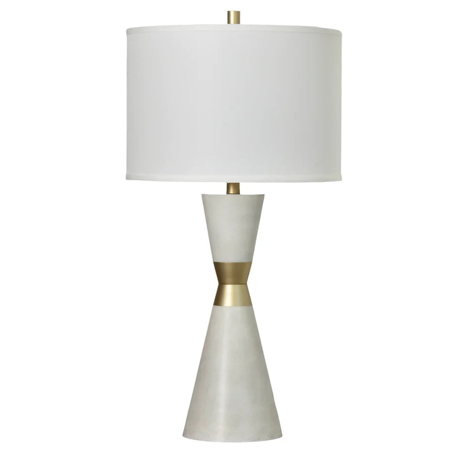 Hourglass Table Lamp (Set of 2) Model LUX-146-WHITE By Lux Lighting