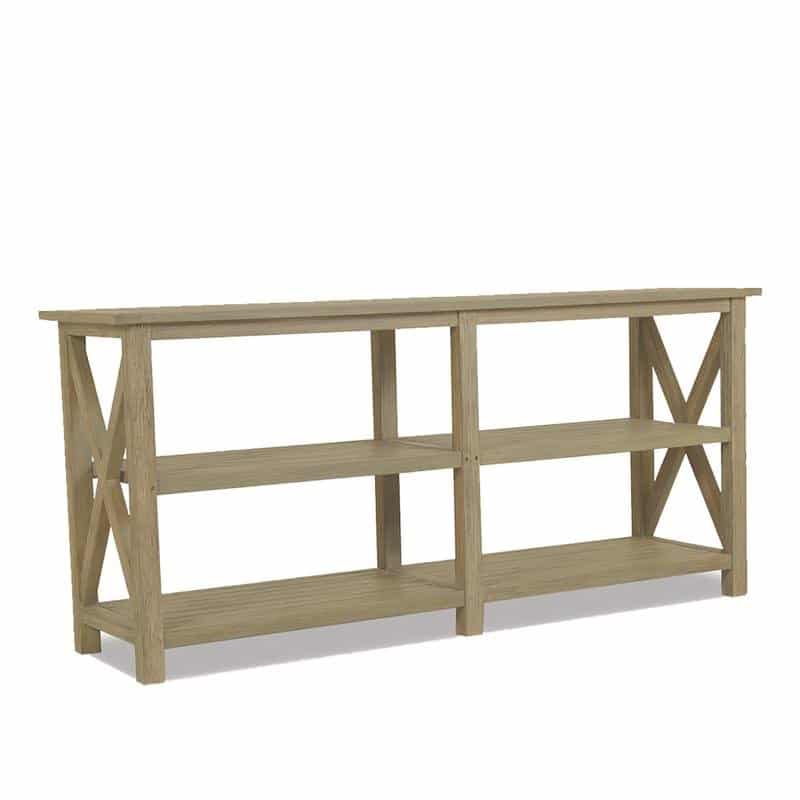 Coastal Teak Outdoor X Console Table by Sunset West Model 5501-LXCNSL