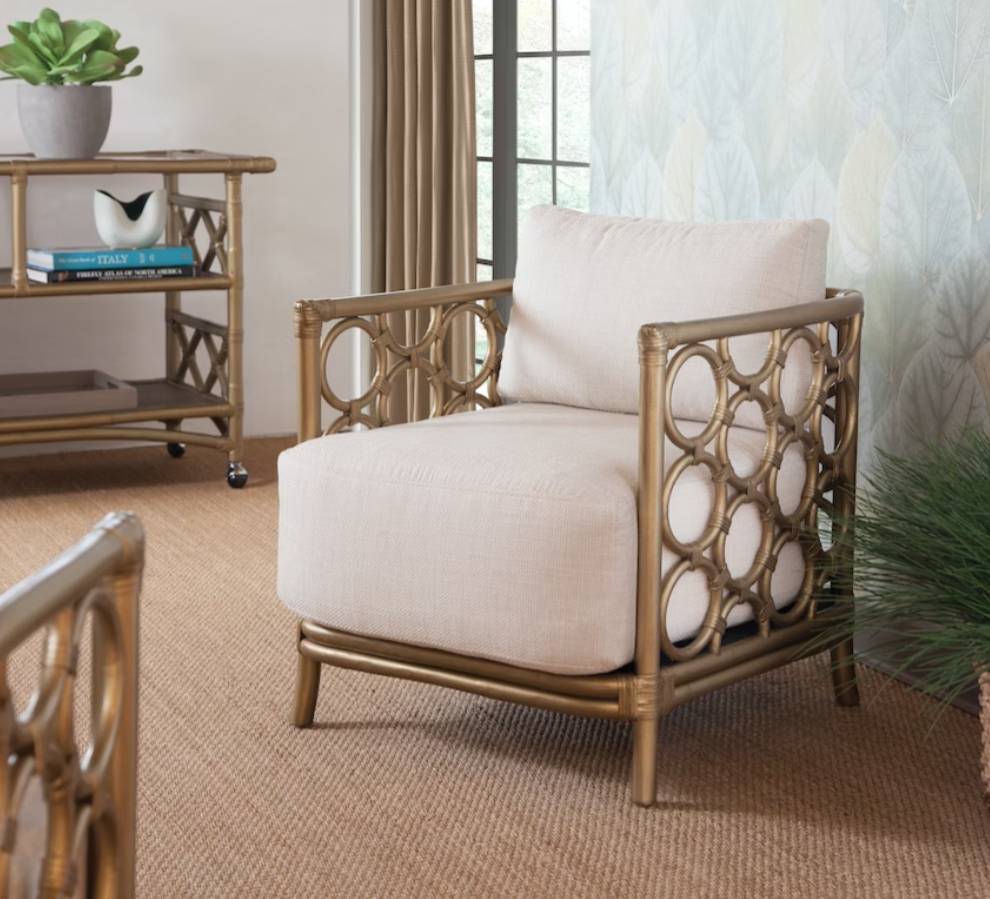 Lyla Indoor Rattan Lounge Chair Model 1021-001 by Braxton Culler
