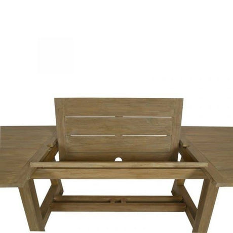 Coastal Teak Outdoor 79"-118" Dining Table With Leaf Extension by Sunset West Model 5501-T79-118