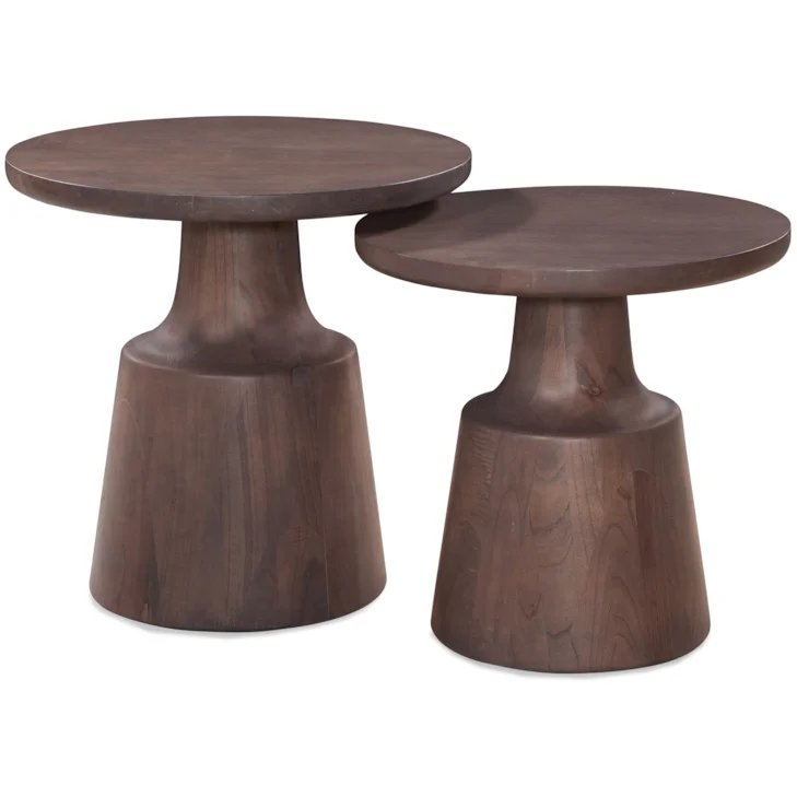 Lempa Round End Table by Braxton Culler Made in the USA Model 1912-022