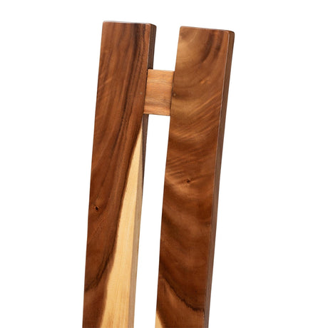 Lin Suar Wood Dining Chair Set of 2 by Wicker Fair