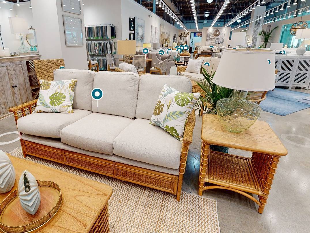 Mackinac Rattan Sofa from Capris Furniture Model S320