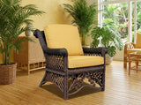 Majestic Rattan 3 Pc Set with Arm Chair, Ottoman, and End Table by Wicker Fair