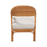 Sarisa Bohemian Light Honey Rattan Arm Chair by Wicker Fair