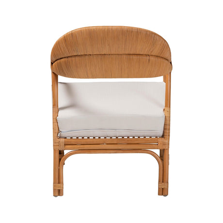 Sarisa Bohemian Light Honey Rattan Arm Chair by Wicker Fair