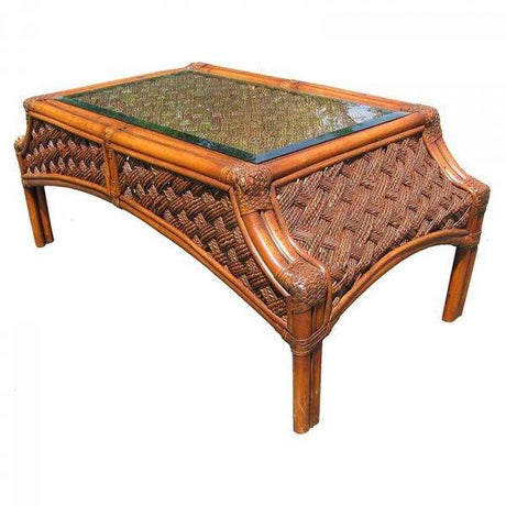 Mauna Loa Rattan Coffee Table Model MLCT from Spice Island Wicker