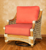 Aventura Rattan Swivel Rocker Model MLSR by Wicker Fair