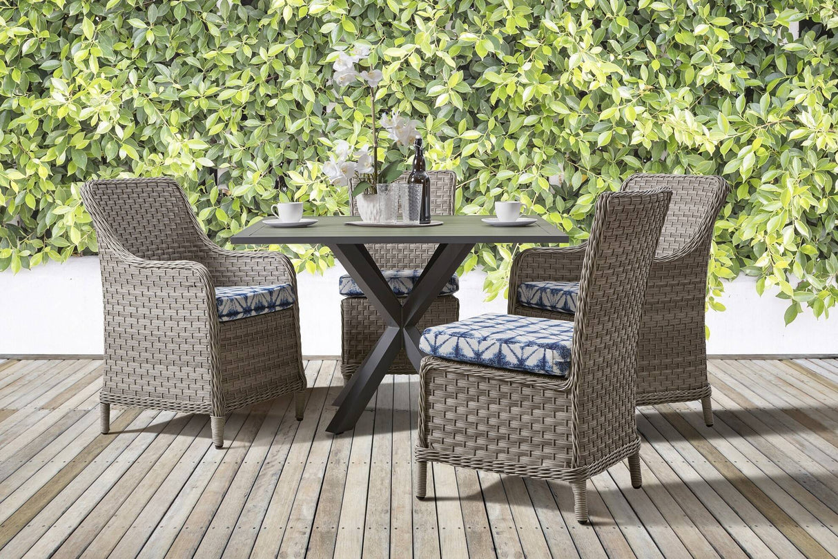 Mayfair Outdoor Wicker 5 Pc Dining Set 77800-DINSET by South Sea Rattan