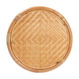Aerilo Bohemian Light Honey Rattan End Table by Wicker Fair