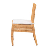 Sorris Bohemian Light Honey Rattan Dining Chair by Wicker Fair