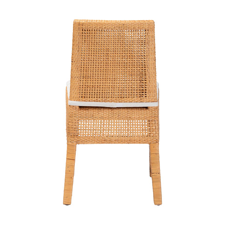 Sorris Bohemian Light Honey Rattan Dining Chair by Wicker Fair