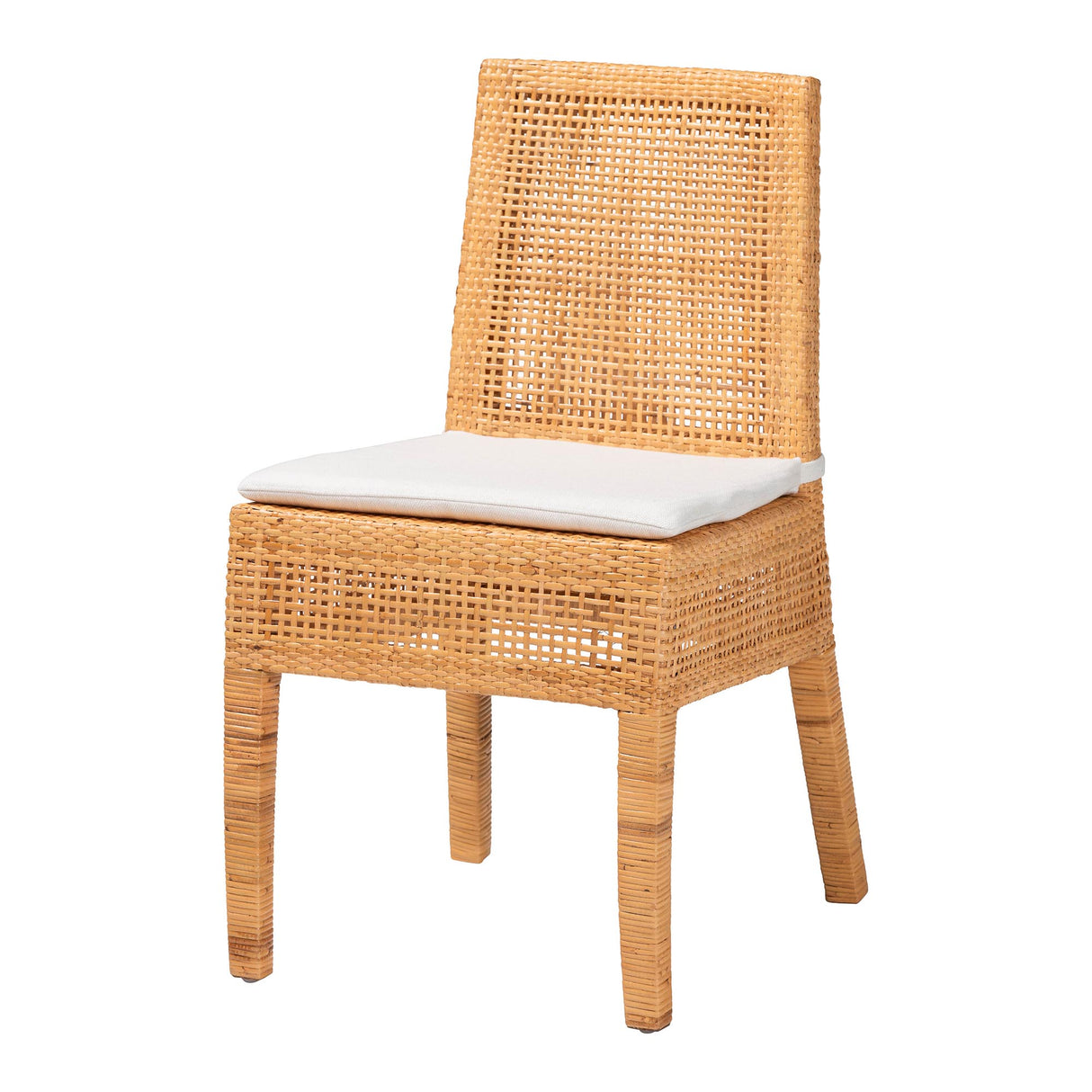 Sorris Bohemian Light Honey Rattan Dining Chair by Wicker Fair