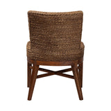 Gili Islands Seagrass Dining Chair with Mahogany Wood Frame by Wicker Fair