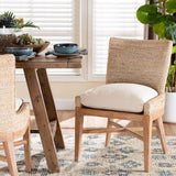 Tagaytay Seagrass Dining Chair with Mahogany Wood Frame by Wicker Fair
