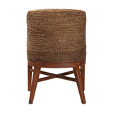 Bacolod Seagrass Dining Chair with Mahogany Wood Frame by Wicker Fair
