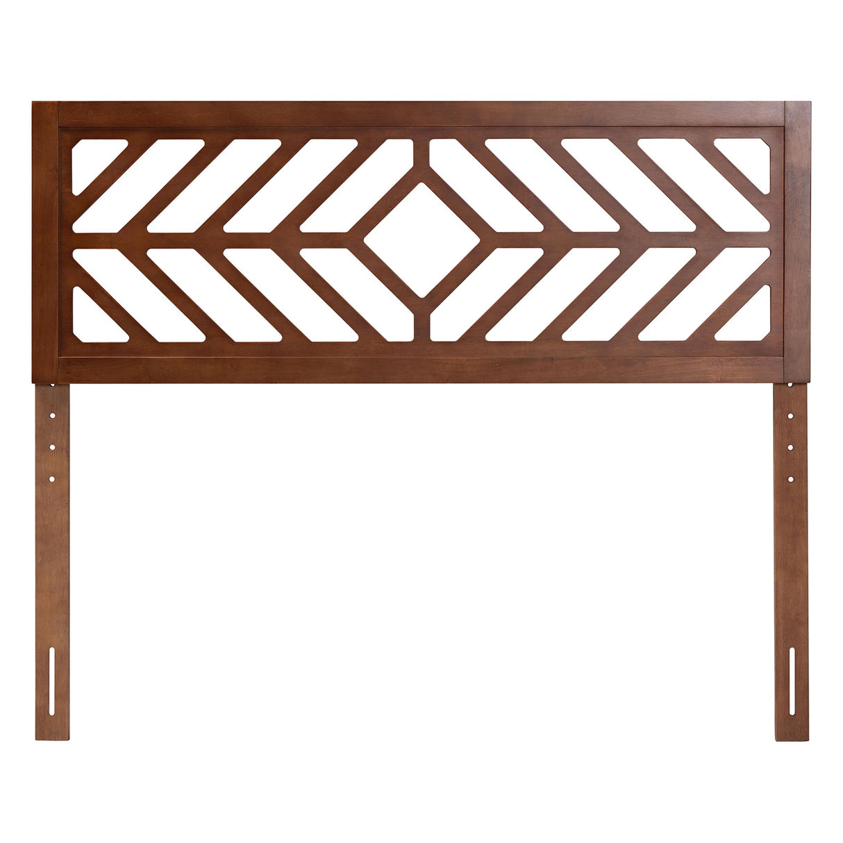 Olsen Wood Headboard with Geometric Cutout Design by Wicker Fair