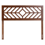 Olsen Wood Headboard with Geometric Cutout Design by Wicker Fair