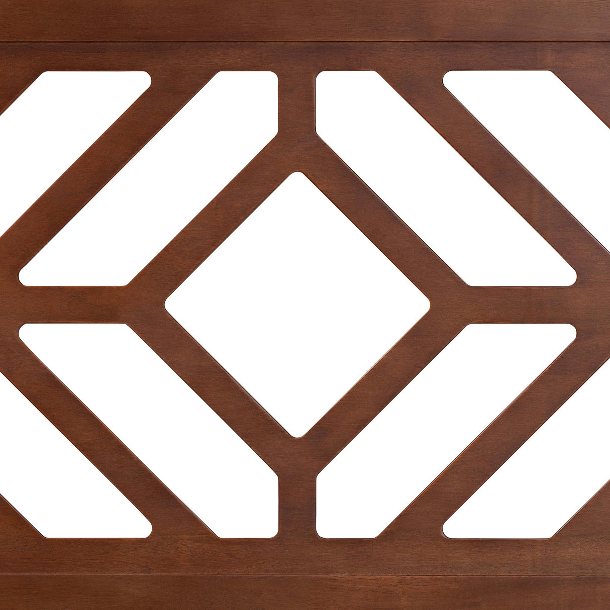 Olsen Wood Headboard with Geometric Cutout Design by Wicker Fair