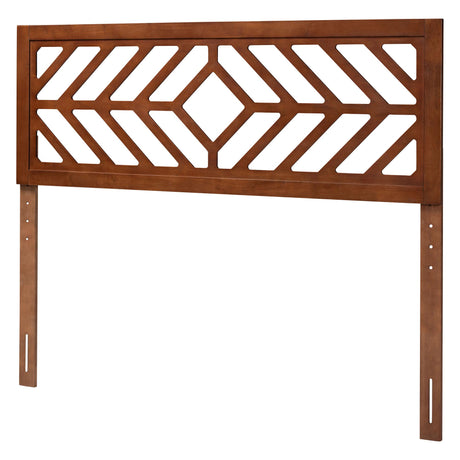 Olsen Wood Headboard with Geometric Cutout Design by Wicker Fair