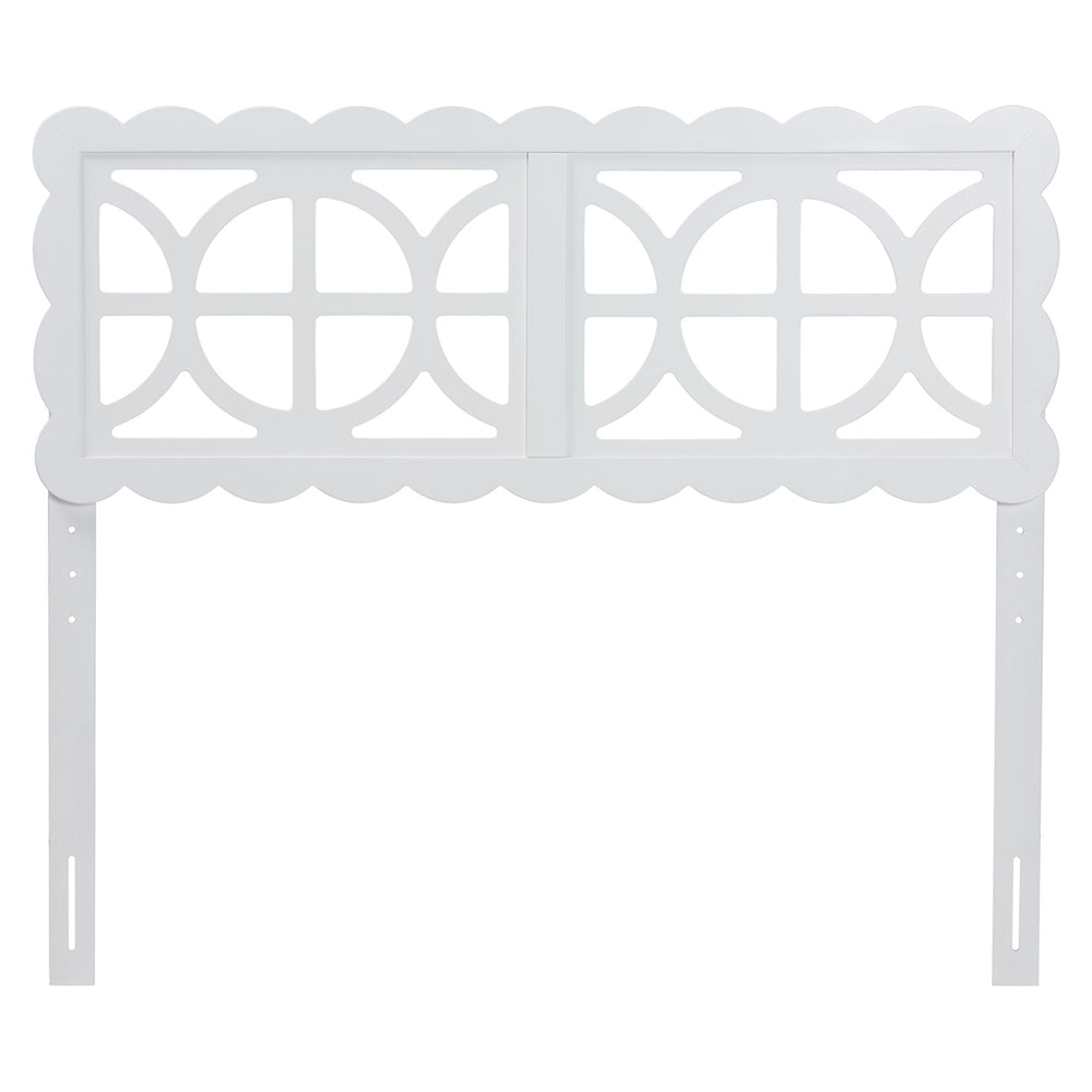 Nansen Wood Headboard with Scalloped Frame by Wicker Fair
