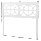 Nansen Wood Headboard with Scalloped Frame by Wicker Fair