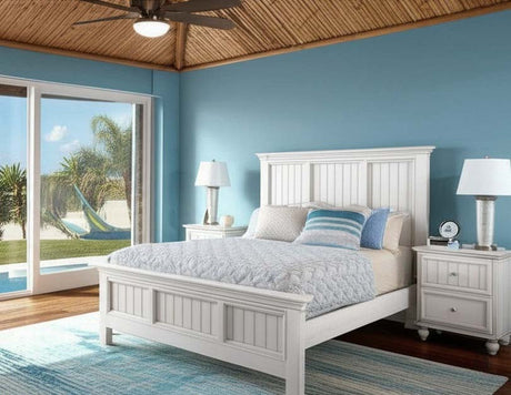 Monaco Distressed White Twin Headboard Model B81839-BLANC By Seawinds Trading