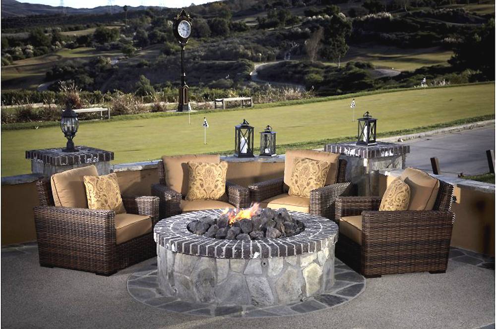 Montecito Outdoor Patio Wicker 4 Piece Club Chair Set Model 2501-4 by Sunset West