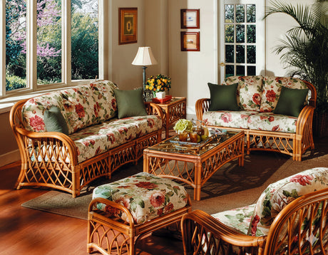 Montego Bay 2 Pc Set with Lounge Chair and Ottoman from Spice Islands Wicker