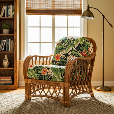 Montego Bay 2 Pc Set with Lounge Chair and Ottoman from Spice Islands Wicker