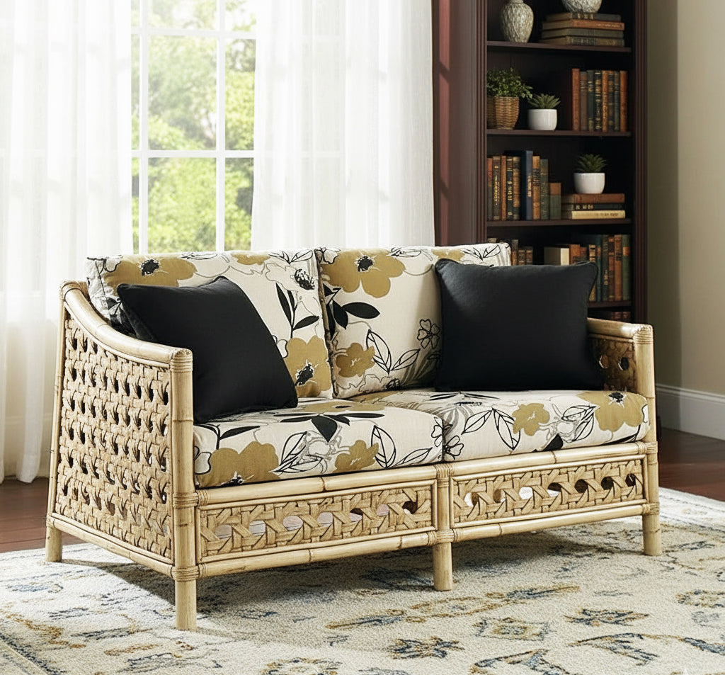Morocco Rattan Deep Seating Loveseat By Designer Wicker Tribor