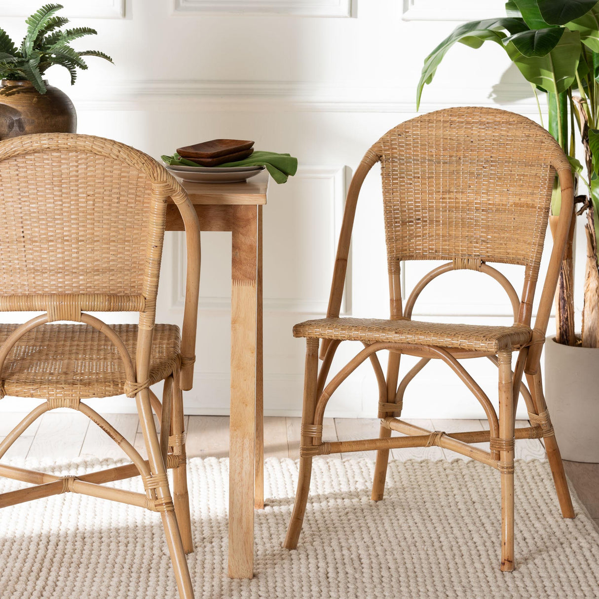 Wicker Fair Rattan Malaya Cane Dining Chair