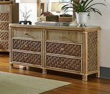 Mandalay Rattan Six Drawer Dresser Model MD6D By Spice Island Wicker