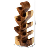 Matana Suar Wood Wine Rack with 8-Bottle Capacity by Wicker Fair