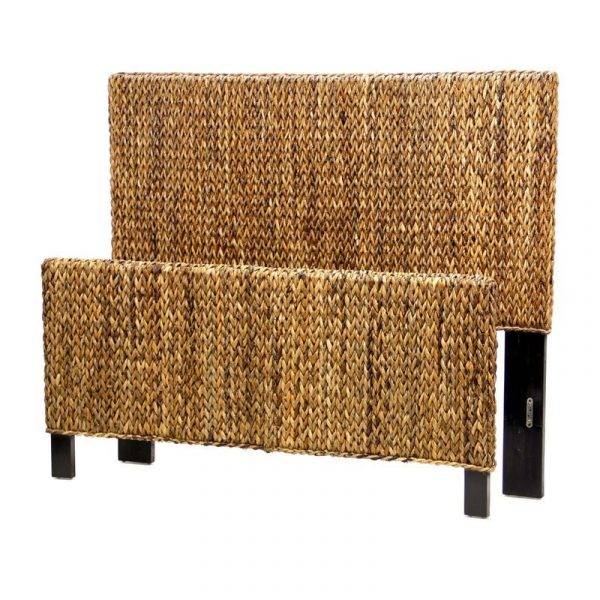 Maui Tropical Complete Queen Bed Model B533QBED-NAT By Seawinds Trading