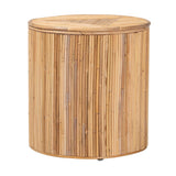 Silagra Modern Bohemian Natural Rattan End Table by Wicker Fair