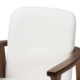 Miyagi Boucle Upholstered Dining Chair Set of 2 by Wicker Fair