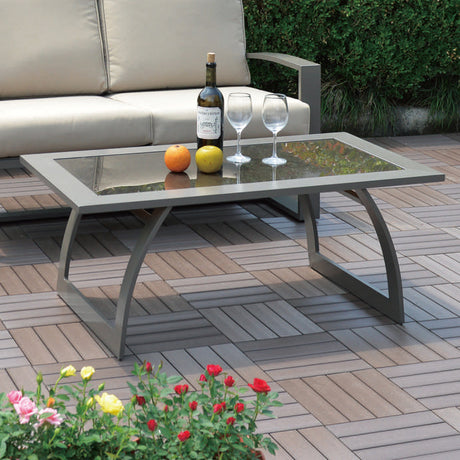Moldova Outdoor 4-Piece Seating Set Model PRP-8501-GRY-4PC by Pelican Reef
