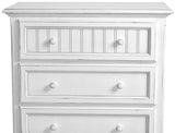 Monaco Distressed White 5 Pc Bedroom Set By Seawinds Trading