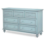 Monaco Distressed Blue 7 Drawer Dresser Model B81837-BLEU By Seawinds Trading